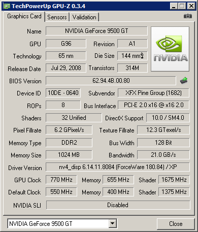 9500 sales gt benchmark