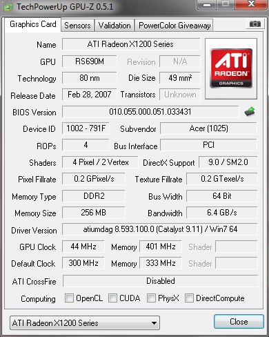 драйвер ati radeon xpress 1100