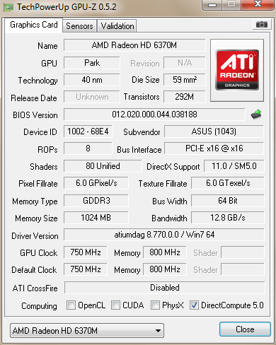  Amd Radeon Hd 6370m Asus  -  5