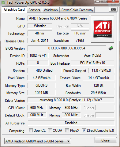 Amd Radeon 6600m And 6700m Series 