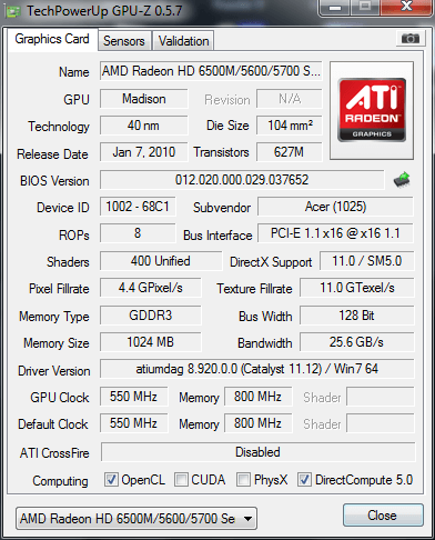 Acer Aspire 4551, 5251, 5551, 5552, 7551  4553, 5553, 7552