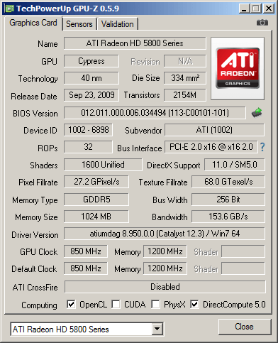 Radeon hd 5870 discount drivers