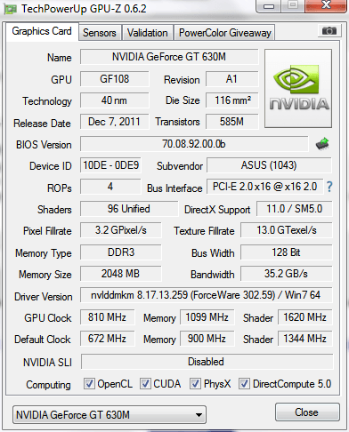 Featured image of post Asus Gt630 Specs Memory bandwidth rate at which data can be read from or stored in onboard memory