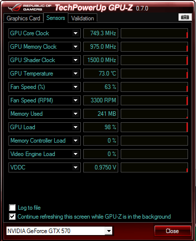 GTX 570 sensors