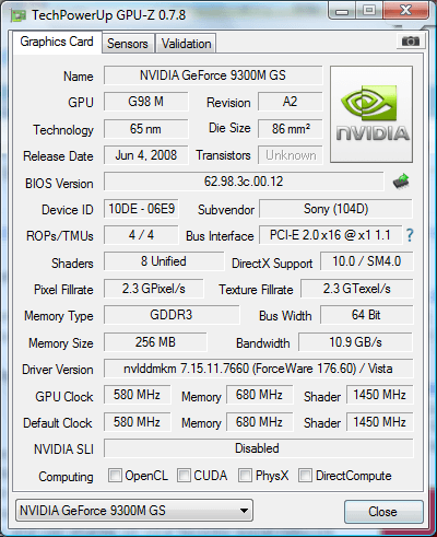 Nvidia Geforce 9300 Gs Driver For Mac