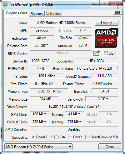 amd radeon hd 6520g mark