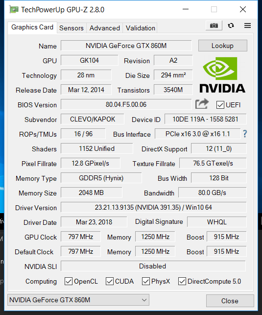 nvidia geforce gtx 860m update was expired