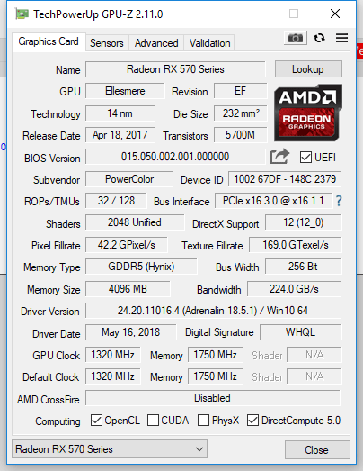 RX 570 Memory hızı neden düşük?