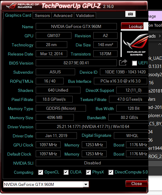 UEFI BIOS for GTX 960M 4GB | TechPowerUp Forums