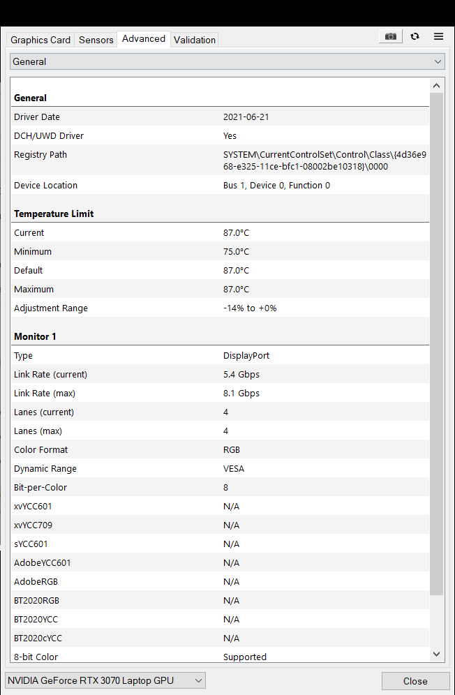 HP OMEN 15-ek1000 RTX 3070 Current GPU Clock Locked at 210 ... - HP ...